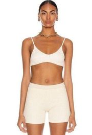 JACQUEMUS Le Bandeau Valensole in Beige Large New Womens Cropped Cami Tank Top