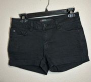 BDG  Urban Outfitters Shortie black cuffed short shorts women's size 27
