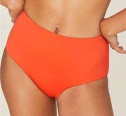 Andie Swim The High Waisted Bikini Bottom Sire Orange XS New