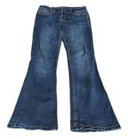 Delia’s Bailey Flare Jeans Blue Size 1/2 Short