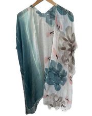 Beads & Things By  Flowy Long Scarf Cover Up Kimono Open Cardigan One Size