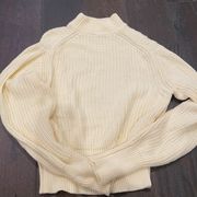 NWOT American apparel USA crop mock neck sweater