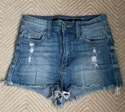 Francesca’s Ripped High Rise Shorts