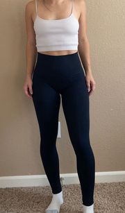 Dark Blue High Waisted  Leggings