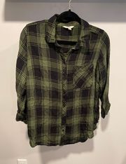 Plaid Flannel Top