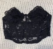 black pacsun corset 