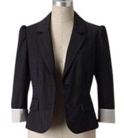 Anthropologie Sine  navy pinstripe blazer