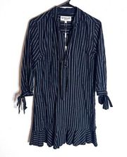 Derek Lam 10 Crosby XS Dress Black & White Striped Cotton