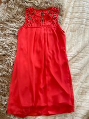 Coral Short Dress