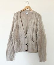 John & Jenn V Neck Button Cropped Cardigan