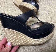 Black Jimmy Choo Wedge Heel