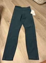 Calme by Johnny Was Green High Rise Full Length Leggings Size Small