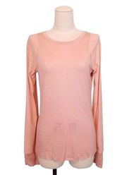 Sweaty Betty "Breeze" Merino Running Top Misty Rose Pink Sz XS