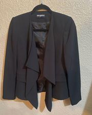 Karl Lagerfeld Ruffle Front Ponte Blazer, Small