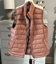 Puffer Ski Vest Jacket 32 Degrees Heat Brown Medium Womens Trendy