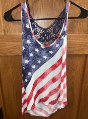 Rue 21 American flag tank lace