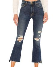 Mother The Insider Crop Step Fray jeans Wicked Wildflower 24