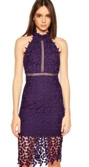 NWT Bardot Gemma lace dress purple Sz 4