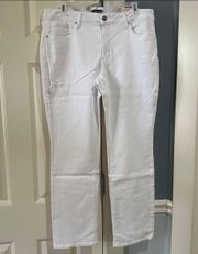 Women’s Size 14WP  Marilyn Straight White Jeans
