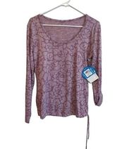 Columbia Women’s Kickin It Top size small Purple Floral