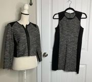 Eileen Fisher two piece shift dress and jacket size small Petite