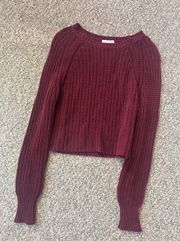 Delias maroon knit sweater