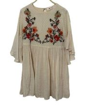 The Impeccable Pig Embroidered Floral Mini Dress Size Small