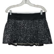 Lululemon  Circuit Breaker Skirt Size 6 Splatter Black White Skort