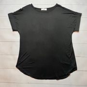 NWOT - Zenana - Women’s Black Short Sleeve Blouse
