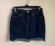 O2 denim medium mini skirt