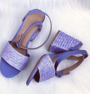 NEW  | Braided Heel Maddy Sandals - LAVENDER