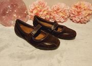 AUDITIONS Velcro Strap Closure Leather Comfort Soles Flats Size 8.5W