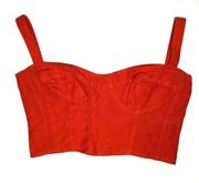 Capulet Orange Corset Brassiere Bralette Crop Top