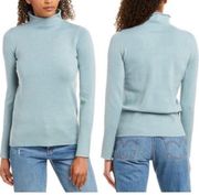 French Connection Light Blue Mock Turtleneck. Size medium