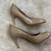 Corso Como Tan Nude Patent Leather Heels 8.5