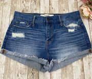 Abercrombie & Fitch Abercrombie Fitch Distressed Denim Cut off Shorts