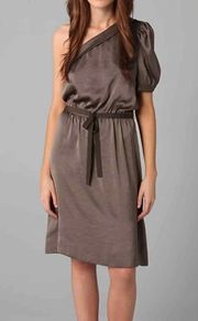 Dirty Martini Vanessa 1-Shoulder Dress $358 EUC S; NO Belt