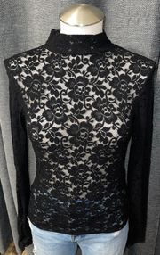 Lace Longsleeve Mockneck