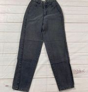 Calvin Klein Vintage Black High Waist Straight Tapered Leg Jeans Size 5