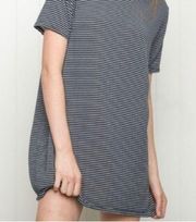 Brandy Melville  Dress Striped Basic Tee-Shirt Mini Dress One Size