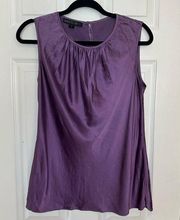 Lafayette 148 silk blouse purple women’s 8 medium