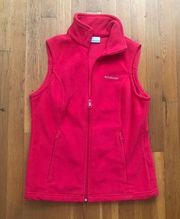 Pink Fleece Vest S