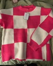 Boutique Checker Sweater