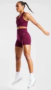 Balance V2 seamless shorts purple wine