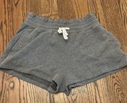 dark gray sweatshorts