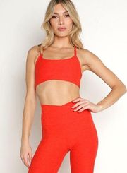 Racerback Top In Red Flower Scarlet