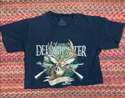 RETRO Y2K DEER HUNTER GRAPHIC CROP TOP