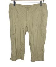 The North Face tan capri pants size 8