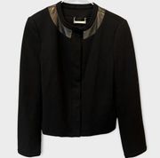 Diane Von Furstenberg Marc Leather Trim Jacket (8)