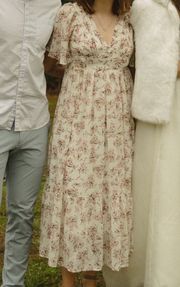 White Floral Summer Dress